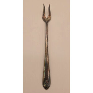 Vintage WM Rogers IS Lady Fair Design Cocktail Pickle Olive Fork - 6"